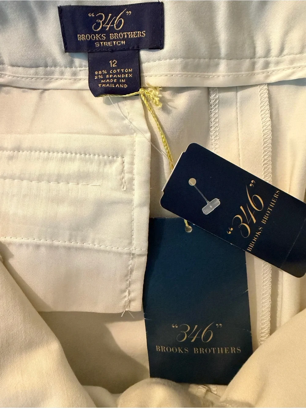 Brooks Brothers Cream / light tan Tailored Pencil Skirt